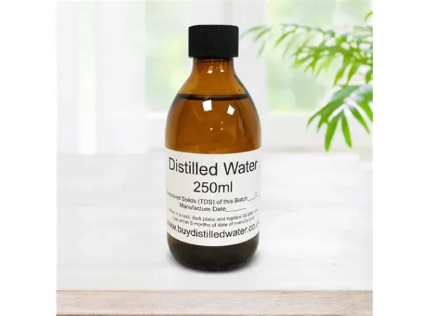 PURE DISTILLED WATER (250ML /8.5FLOZ)